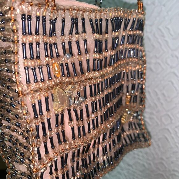 Vintage Hand Crafted wire and beaded mini bags with butterfly designs - Picture 10 of 11